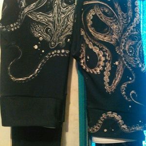 2 pairs of Society6 leggings